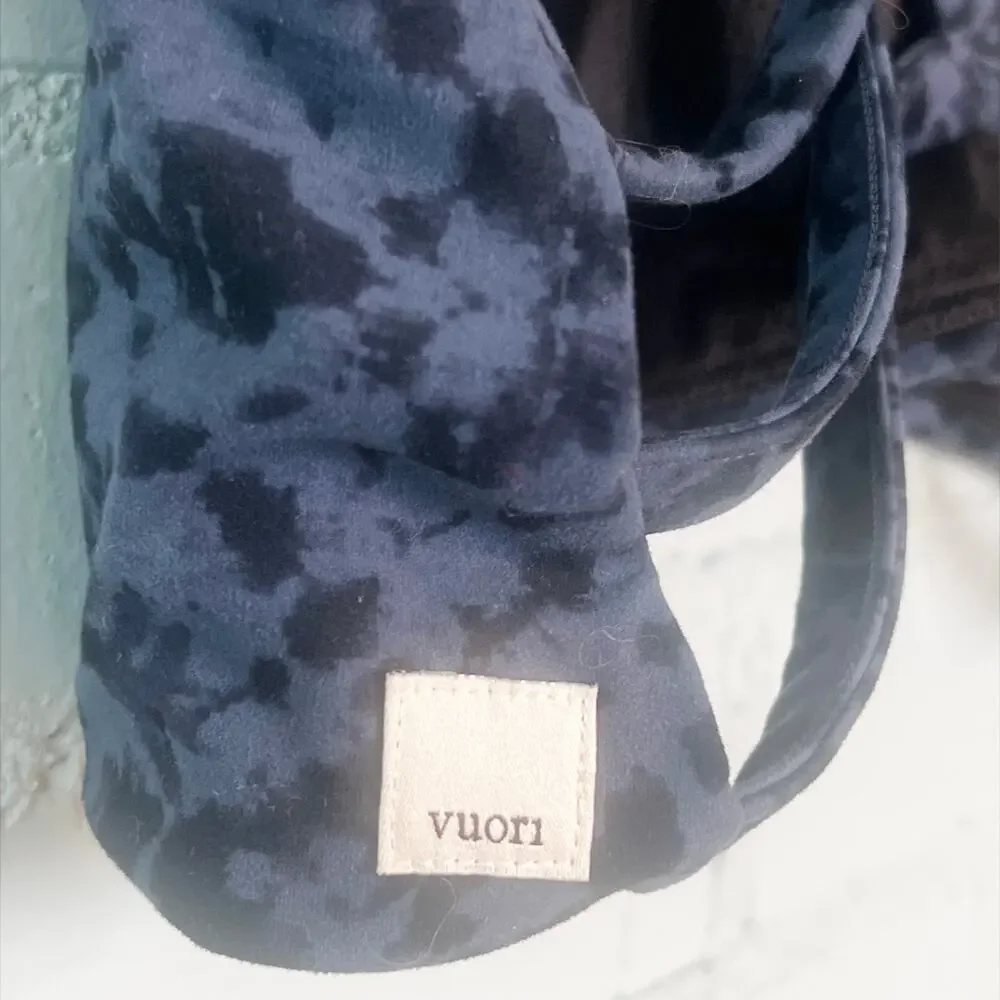 Vuori Yosemite Sports Bra Large Ocean Shibori Blue Black - Picture 3 of 8